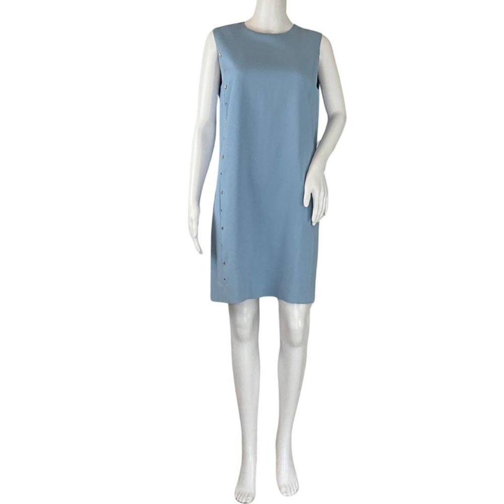 Versace Women's Abito Donna Tessuto Mini Dress Blue Sz 42